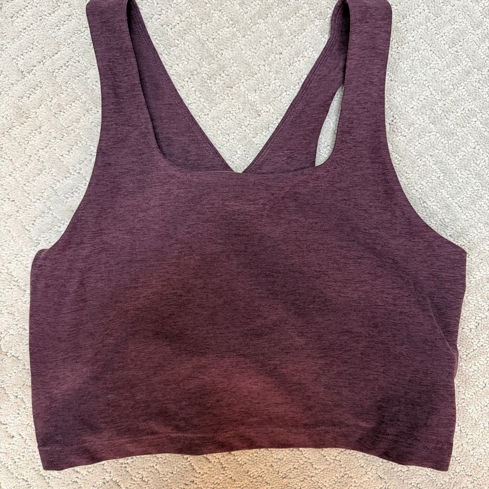 Zella Seamless Racerback Bralette - Plum Heather
